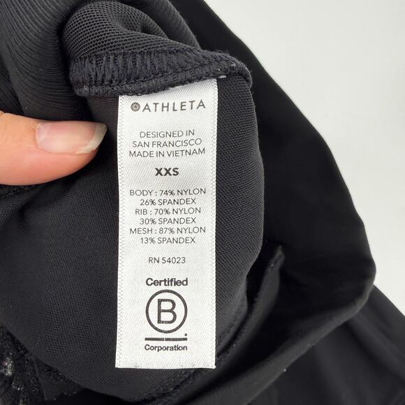 ATHLETA Venice Jogger Pant Size XXS High Waist Black Jersey Stretch Pockets - Picture 4 of 8